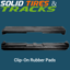 850 mm Clip-On Rubber Pad 216mm Pitch - Heavy Duty